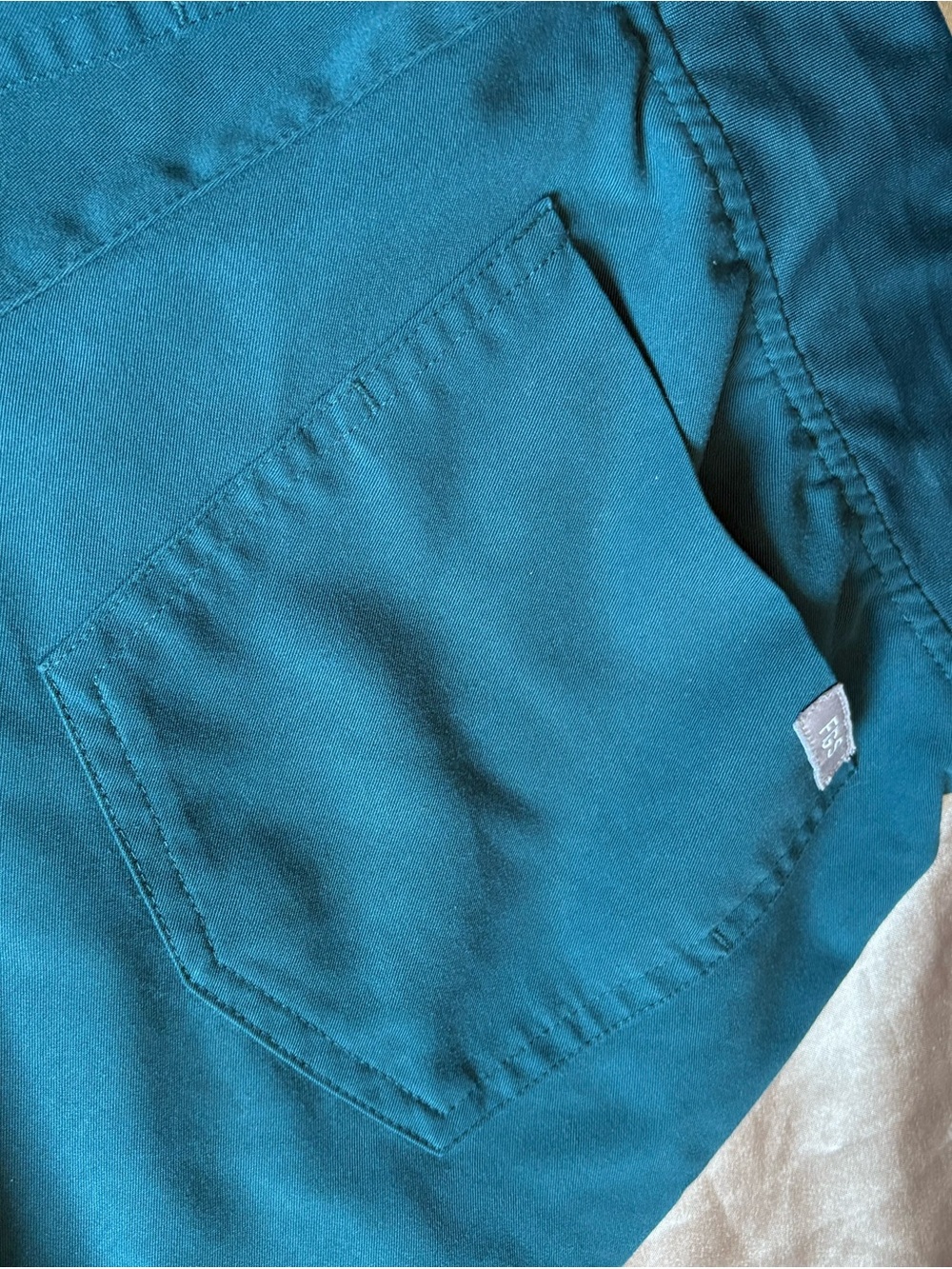 Figs Teal Jogger Scrub Pants with Pink Drawstring - Picture 10 of 10